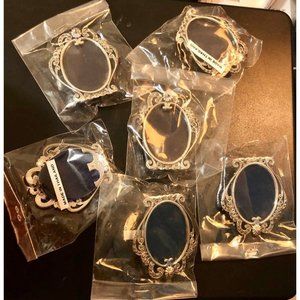 SIX .925 Sterling silver mini picture frames. 60 grams of .925 sterling!